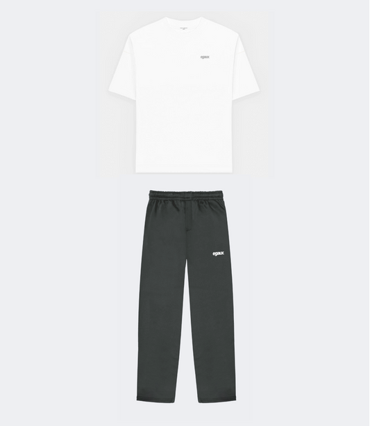 Pack Basic T-shirt blanc + Jogger