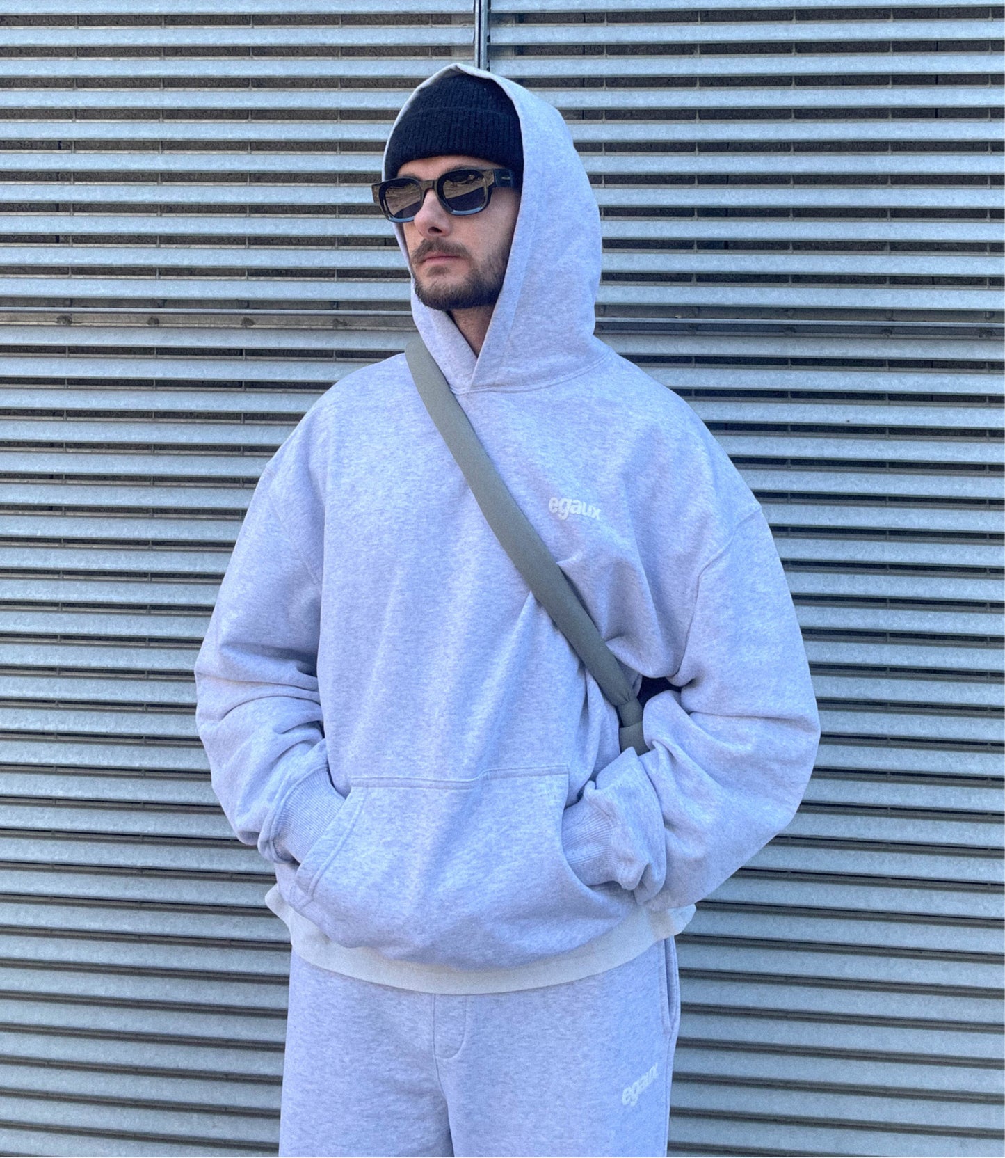 Hoodie Basic gris