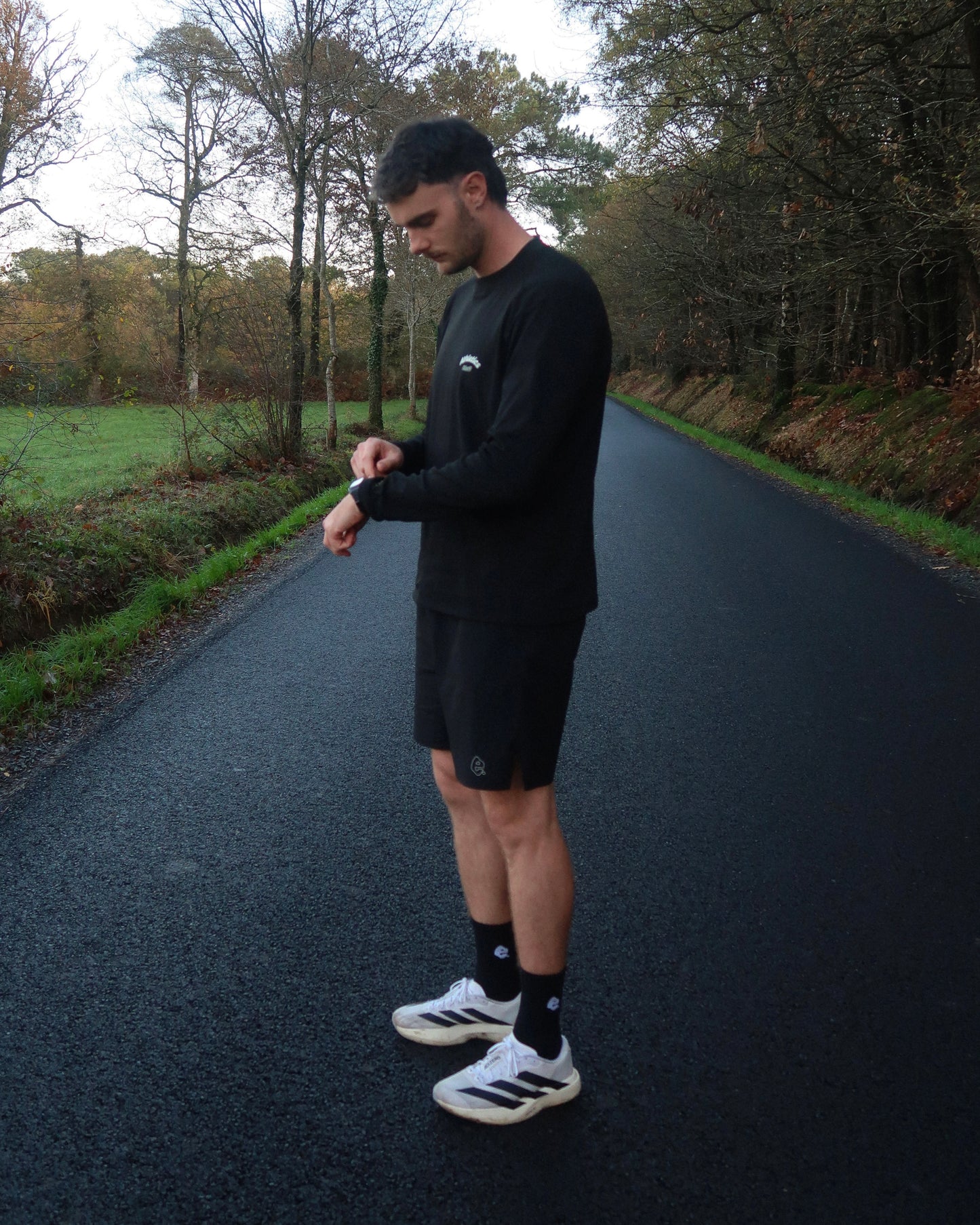 Training long sleeve noir