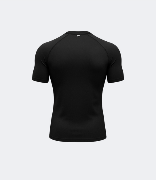 T-shirt compression noir athletcis club