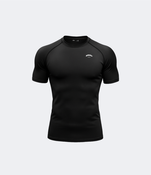 T-shirt compression noir athletcis club