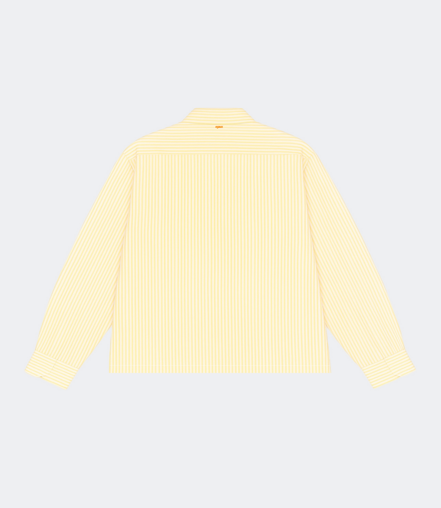 Chemise boxy jaune et blanche