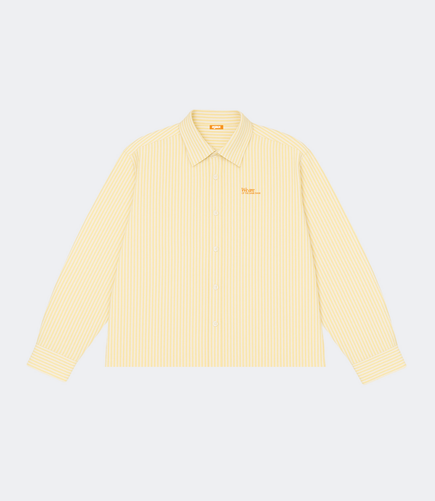 Chemise boxy jaune et blanche
