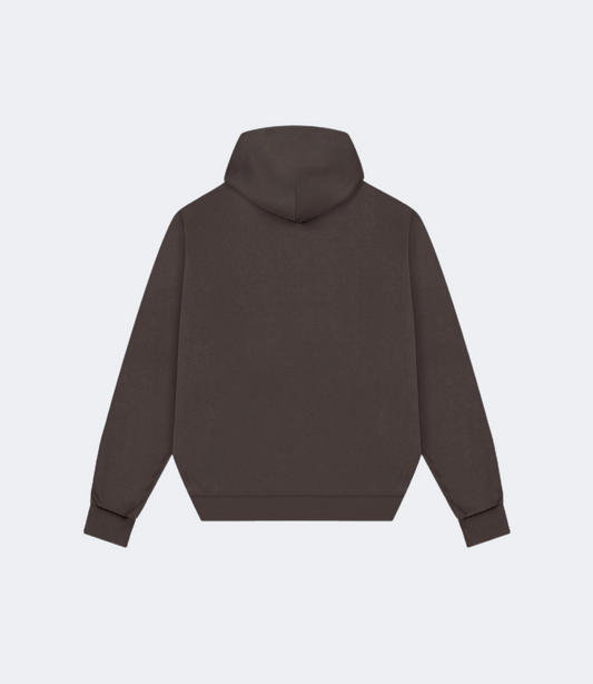 Hoodie Basic chocolat