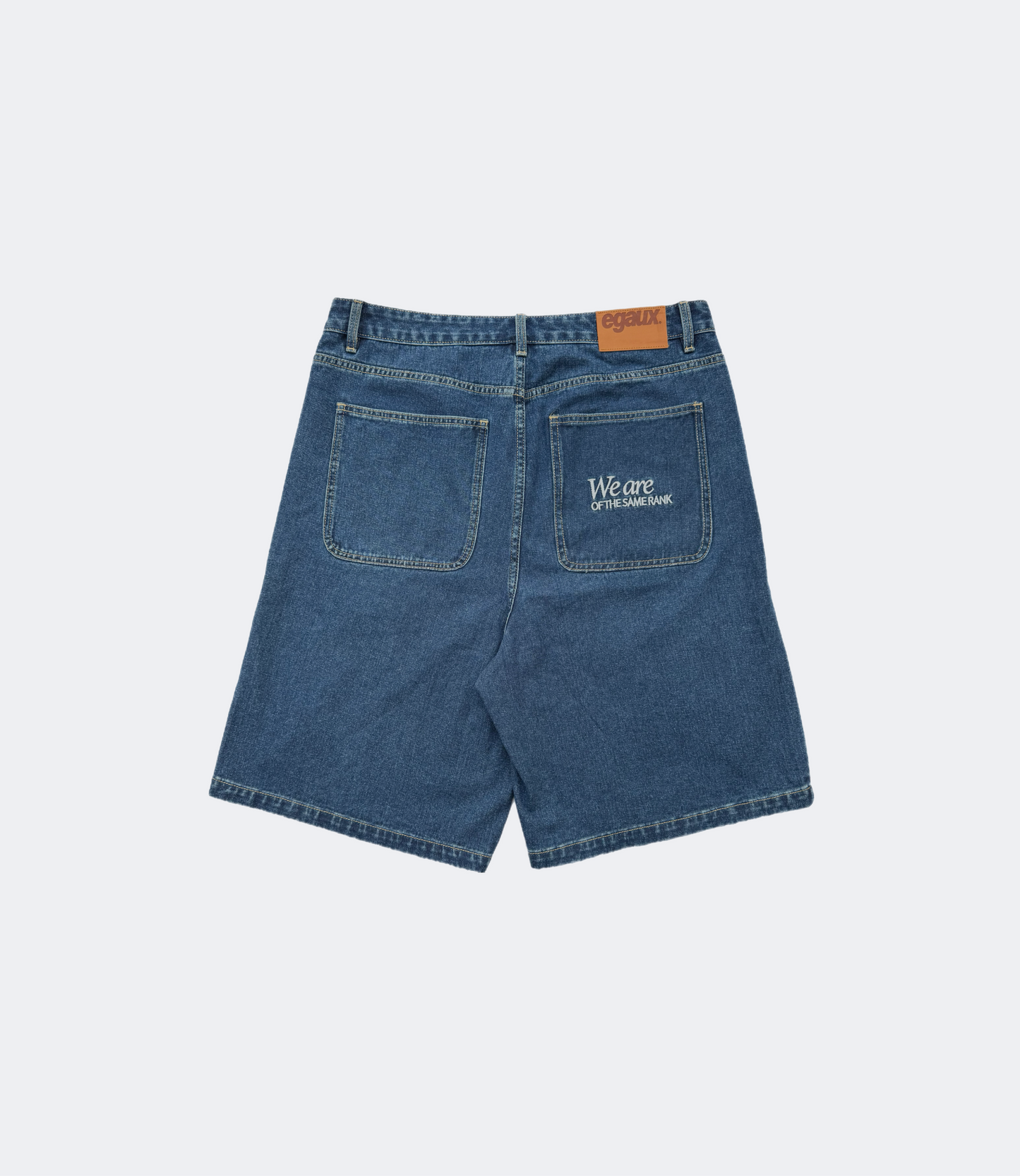 Short denim brut
