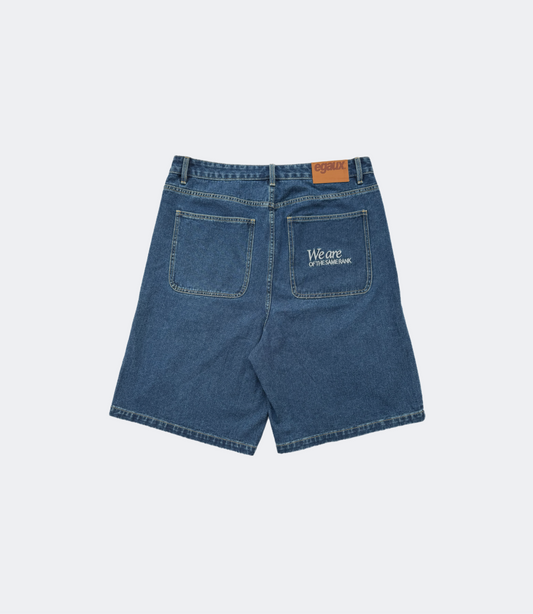 Short denim brut