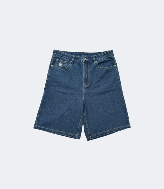 Short denim brut